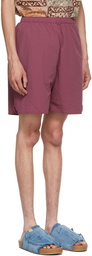 BEAMS PLUS Burgundy 2-Way Ripstop Military Athletic Shorts