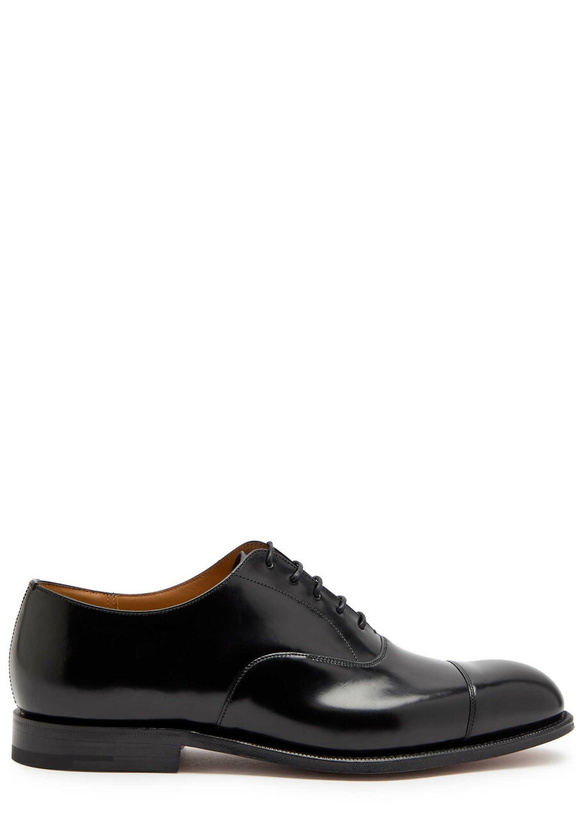 Photo: Church's Consul Glossed Leather Derby Shoes Black