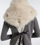 Simone Rocha Crystal-embellished scarf
