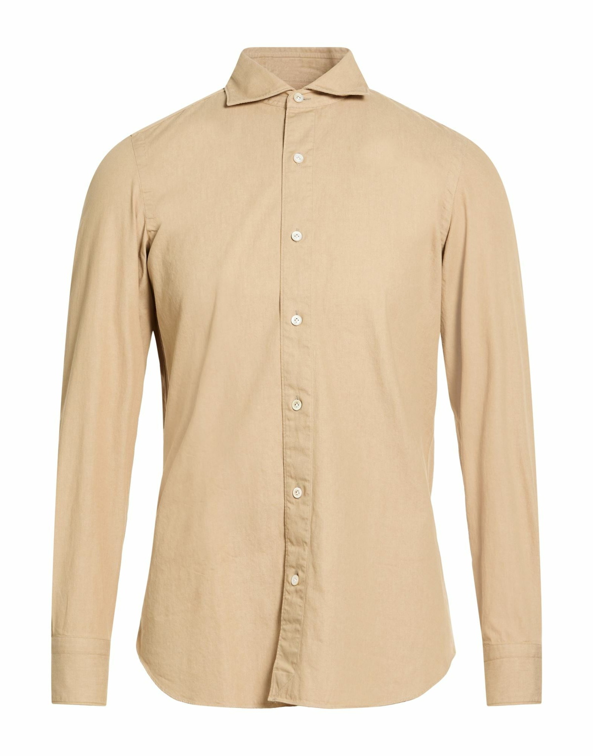 Finamore 1925 Mens Shirt in Sand