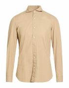 Finamore 1925 Mens Shirt in Sand
