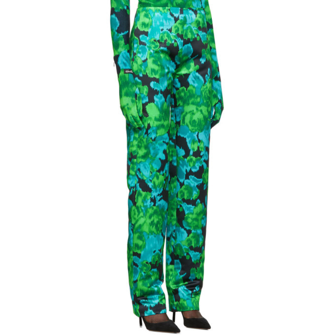 Richard Quinn Green Floral Trousers