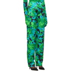 Richard Quinn Green Floral Trousers
