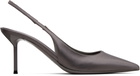 Paris Texas Gray Lidia Slingback 70 Heels