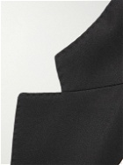 Simone Rocha - Slim-Fit Crystal-Embellished Woven Blazer - Black