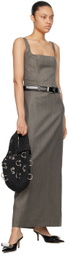 Lado Bokuchava SSENSE Exclusive Black Mini Pierced Eight Bag