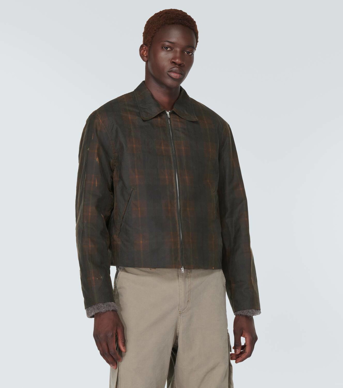 Our Legacy Checked coated cotton jacket Our Legacy
