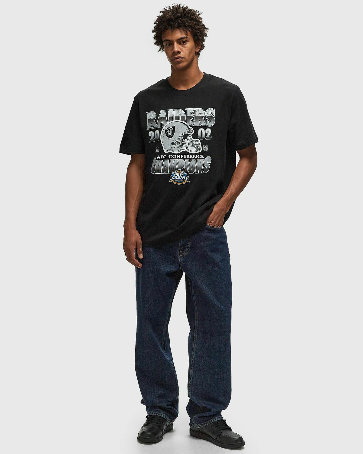 Fanatics Raiders Champs Tee Black Mens Shortsleefe