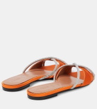 D'Accori Lust crystal-embellished satin slides