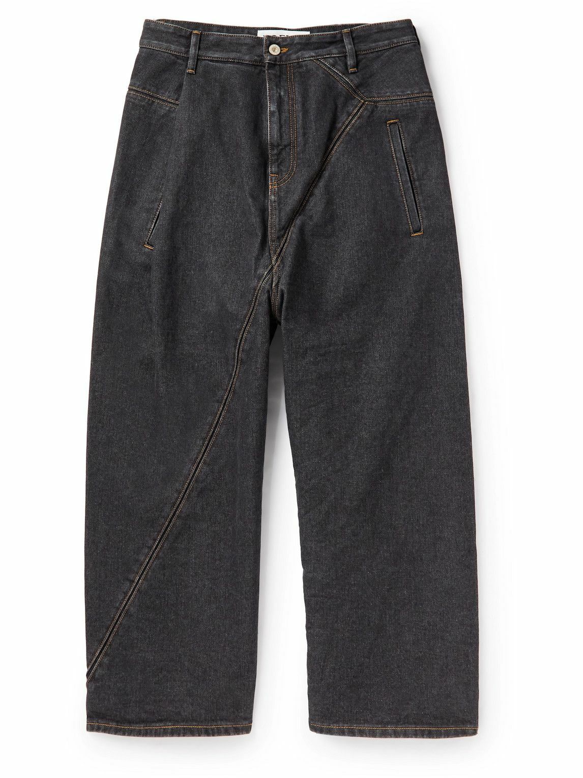 LOEWE】2019AW GREY WOOL 2tuck half-pant LOEWE】2019AW GREY