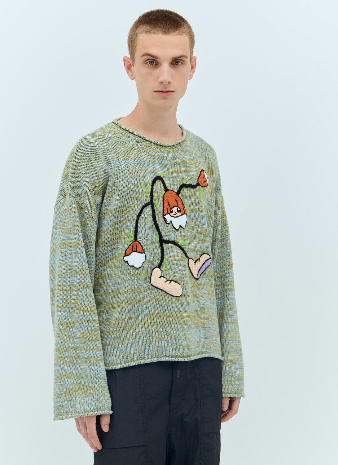 Brain Dead Carignan Marled Knit Sweater