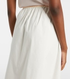Posse Alma lace-trimmed midi skirt