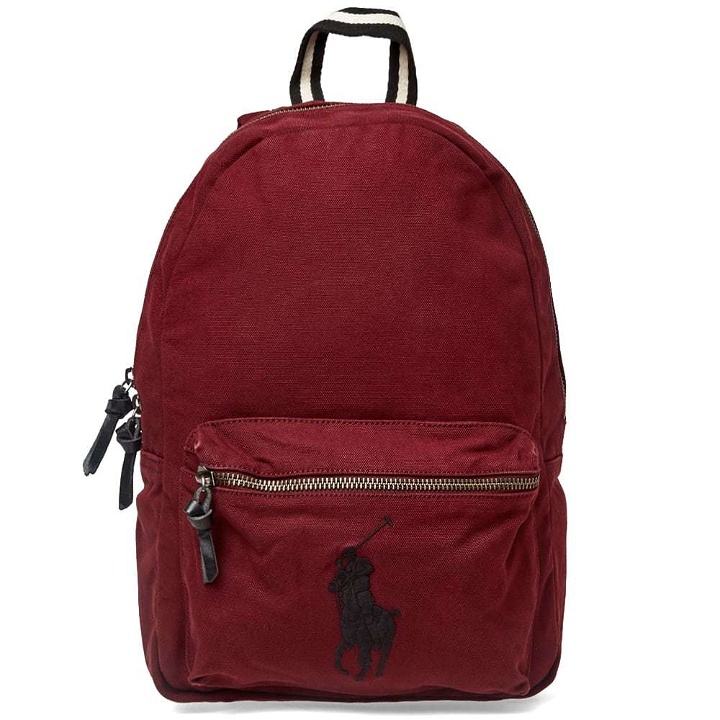 Photo: Polo Ralph Lauren Canvas Polo Player Logo Backpack