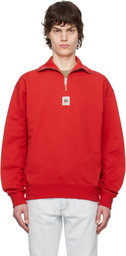 Bally Red Half-Zip Sweatshirt