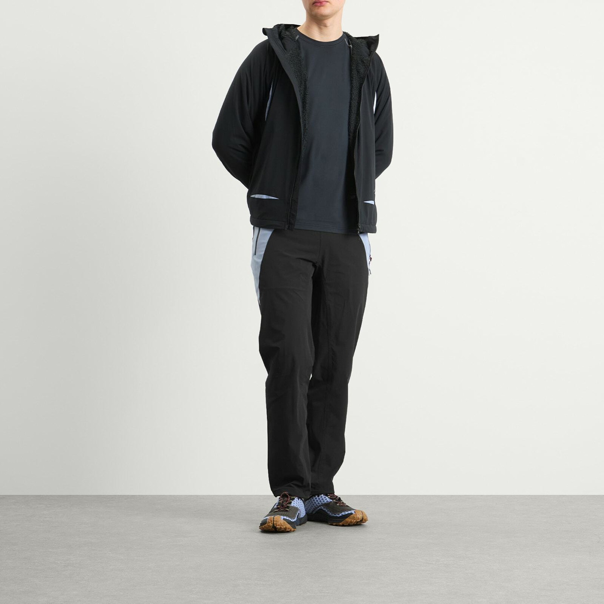 CAYL Men's x New Balance 2 in 1 Running Trousers in Black