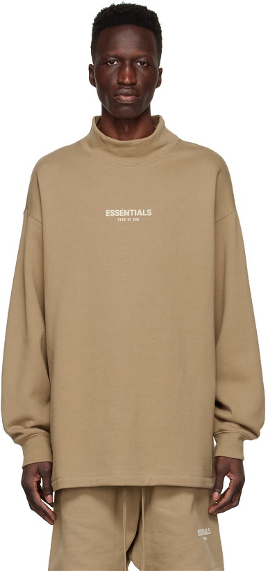 Photo: Essentials Tan Cotton Sweatshirt
