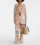 Missoni Zigzag Large raffia basket bag