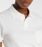 Victoria Beckham Cotton and linen polo shirt
