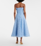 Costarellos Anessa embroidered organza cocktail dress