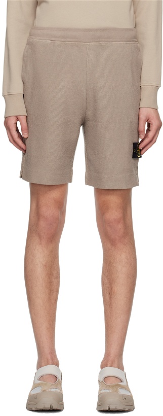Photo: Stone Island Gray Garment-Dyed Shorts