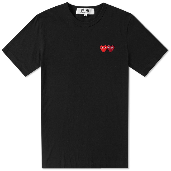 Photo: Comme des Garcons Play Double Heart Tee