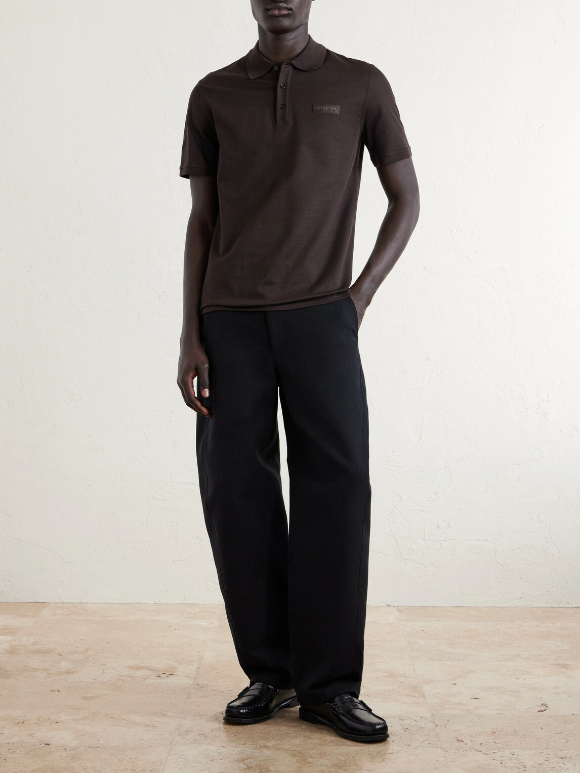 Givenchy - Logo-Appliquéd Cotton-Piquéd Polo Shirt - Brown