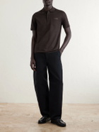 Givenchy - Logo-Appliquéd Cotton-Piquéd Polo Shirt - Brown