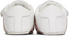 Moncler Enfant Baby White Striped Sneakers