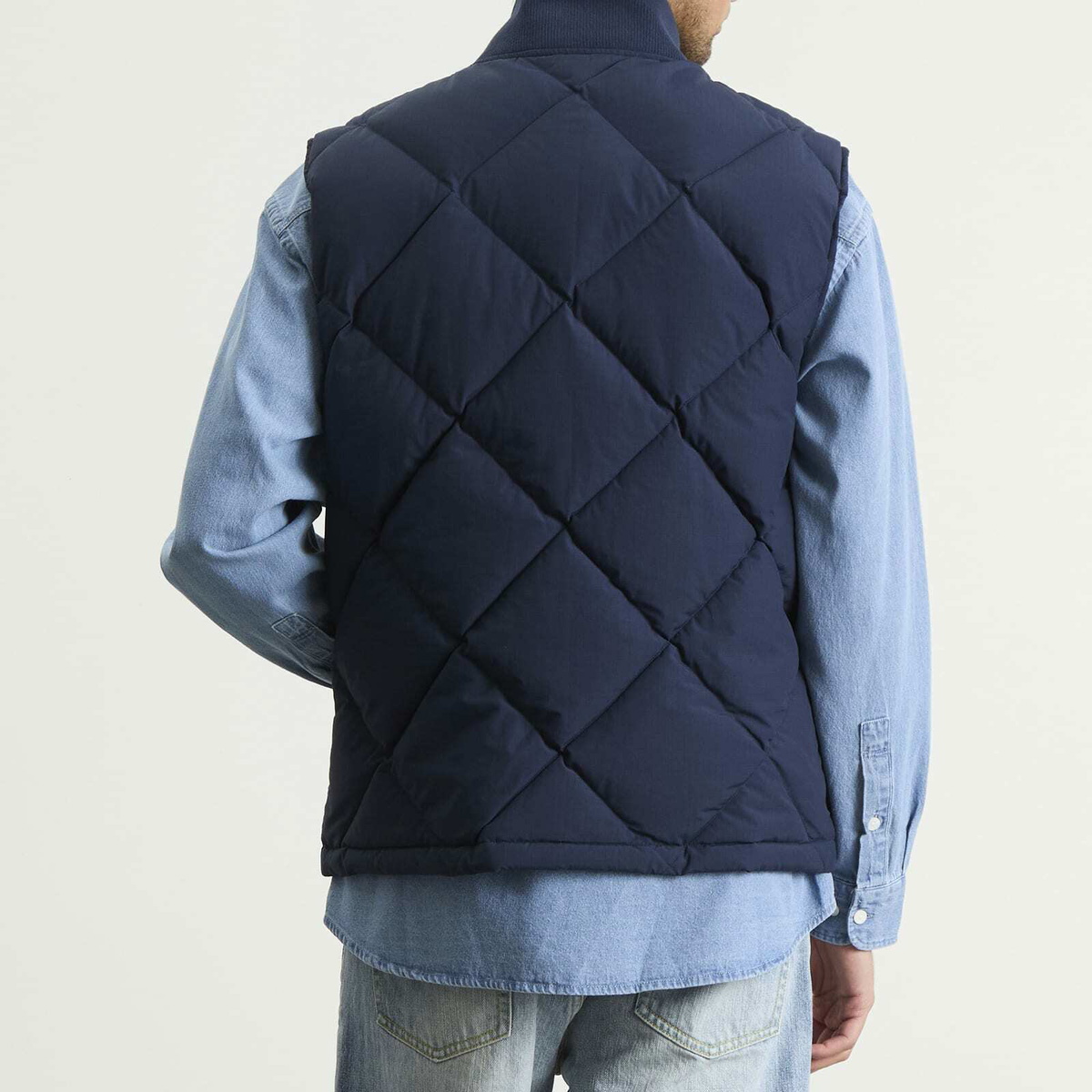 Dubbleware Men's Dubble Down Diamond Quilted Vest in Navy