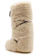 Moon Boot Icon Curly Extra Mid-calf Snow Boots Cream 3538 (IT35 38 / UK2