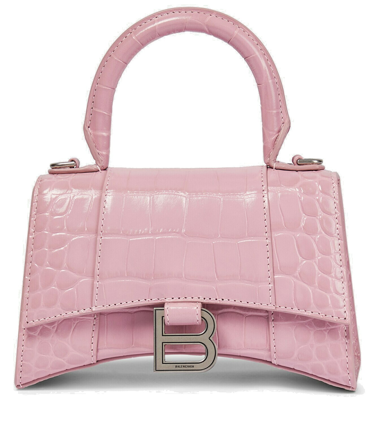 Balenciaga Hourglass Small croc-effect tote bag Balenciaga