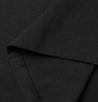 Theory - Slim-Fit Mélange Cotton-Jersey Polo Shirt - Black