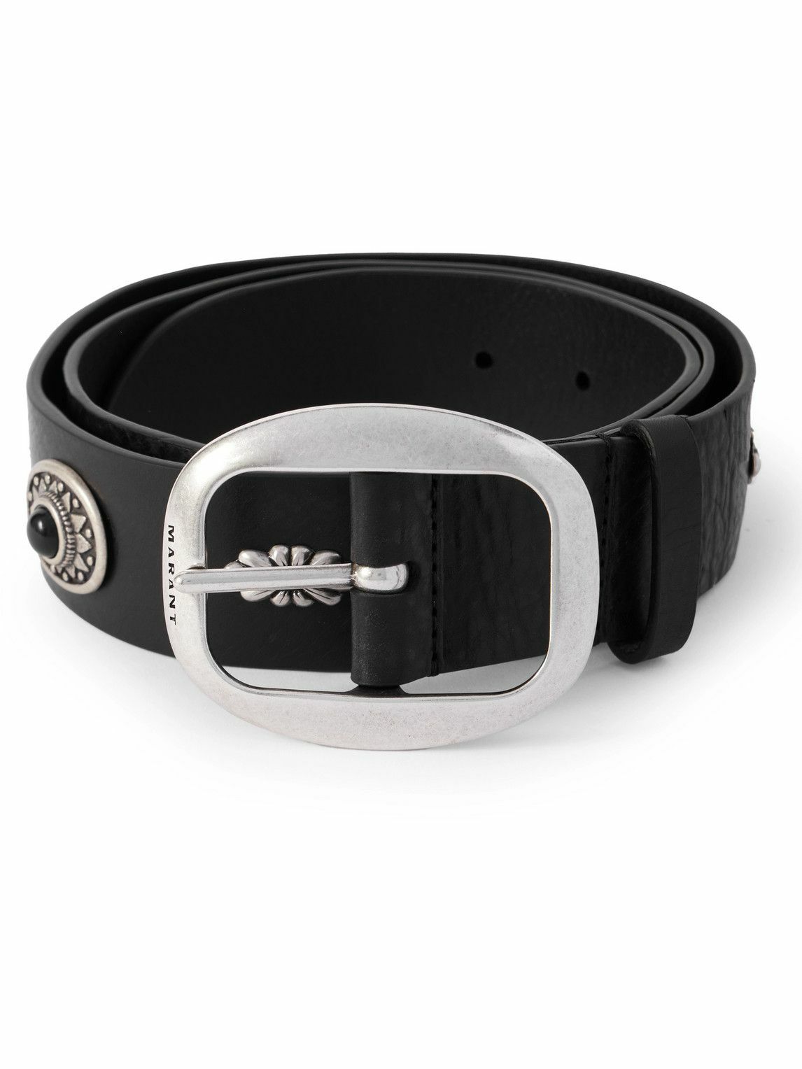 Marant - Santa Fe 4cm Embellished Leather Belt - Black