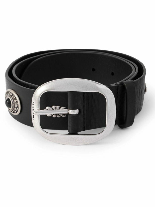 Photo: Marant - Santa Fe 4cm Embellished Leather Belt - Black