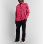 Needles - Embroidered Cotton and Linen-Blend Shirt - Pink