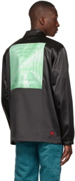 Clot Black Polyester Jacket