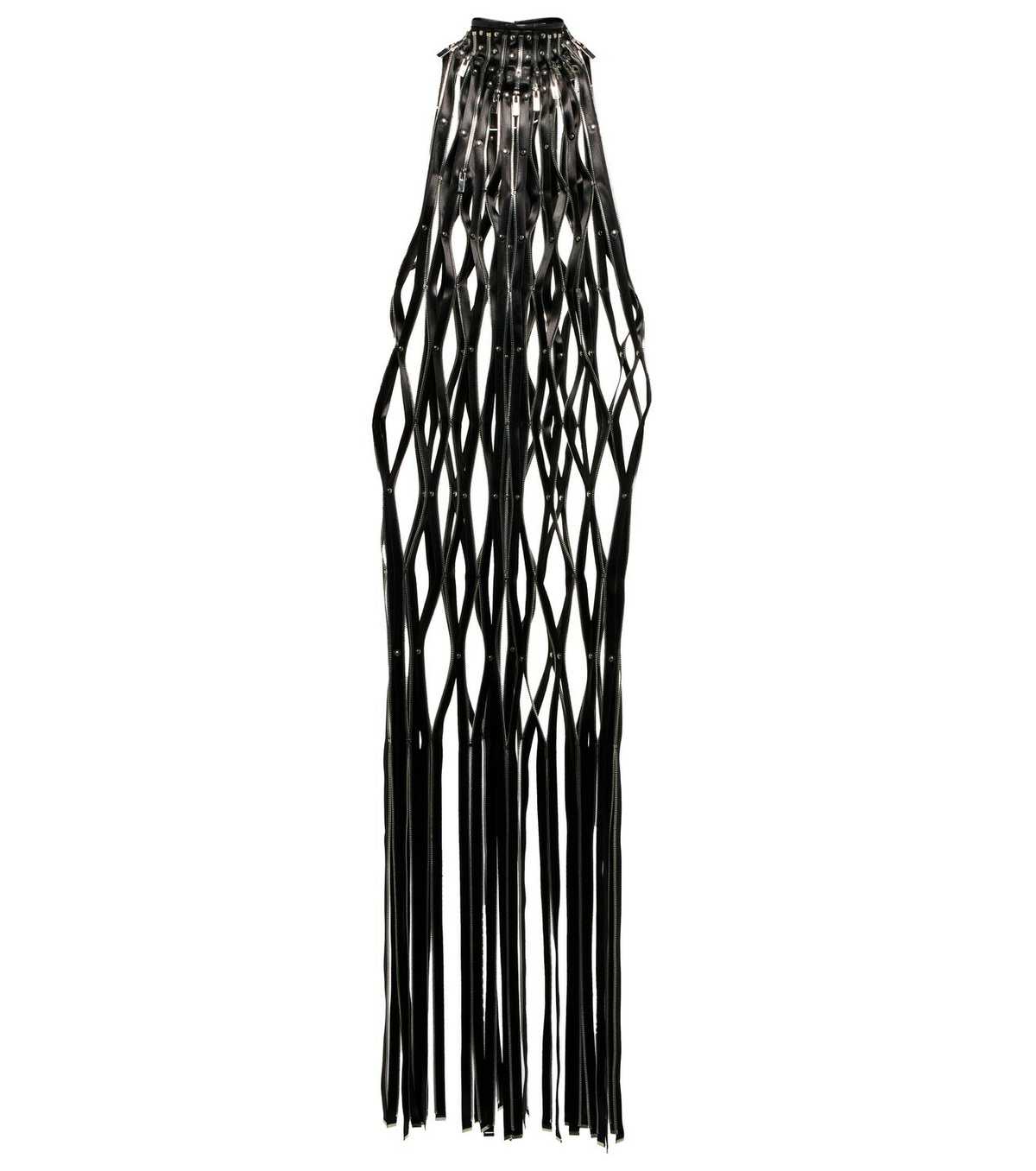Noir Kei Ninomiya - Faux leather cutout maxi dress