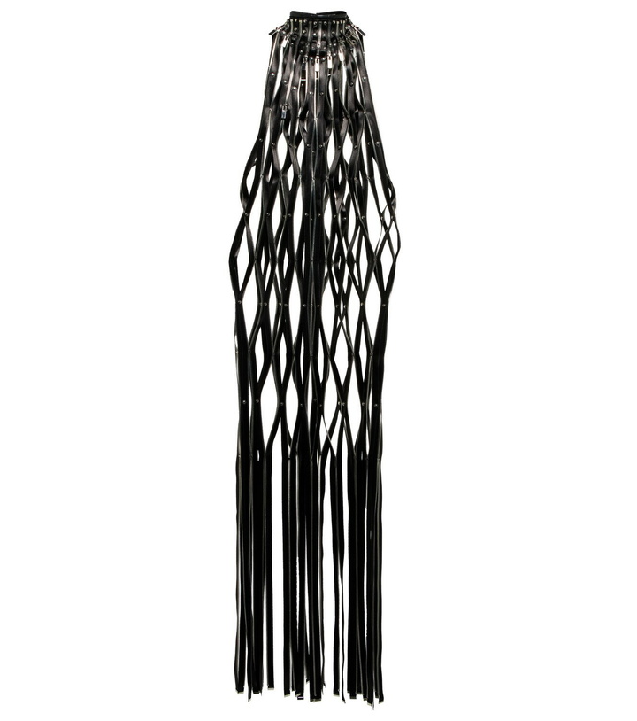 Photo: Noir Kei Ninomiya - Faux leather cutout maxi dress