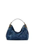Diesel D-Line-Denim shoulder bag - Shoulder Bags Womens in Blue