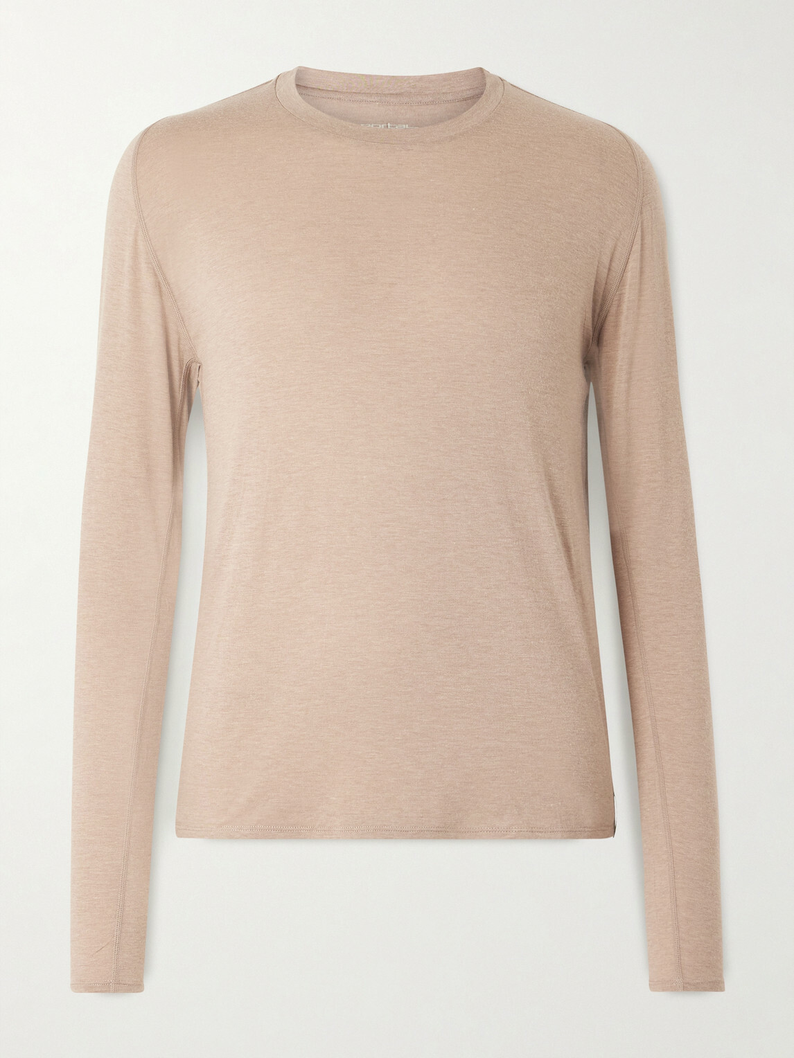 Portal - Drift Merino Wool-Blend Jersey T-Shirt - Brown