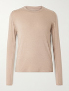 Portal - Drift Merino Wool-Blend Jersey T-Shirt - Brown