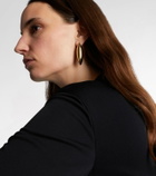 Jennifer Fisher Puffy Dagger Small gold-plated earrings