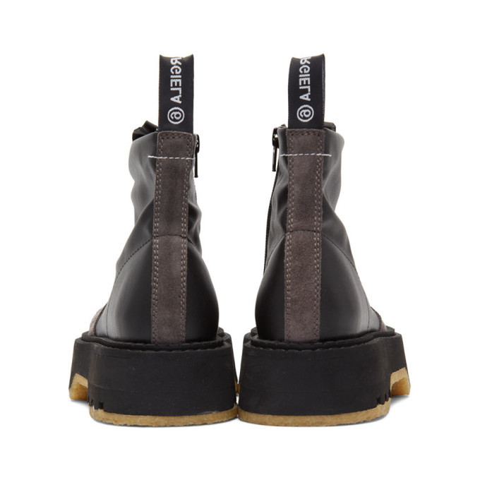 Mm6 maison margiela discount round-toe slip-on boots