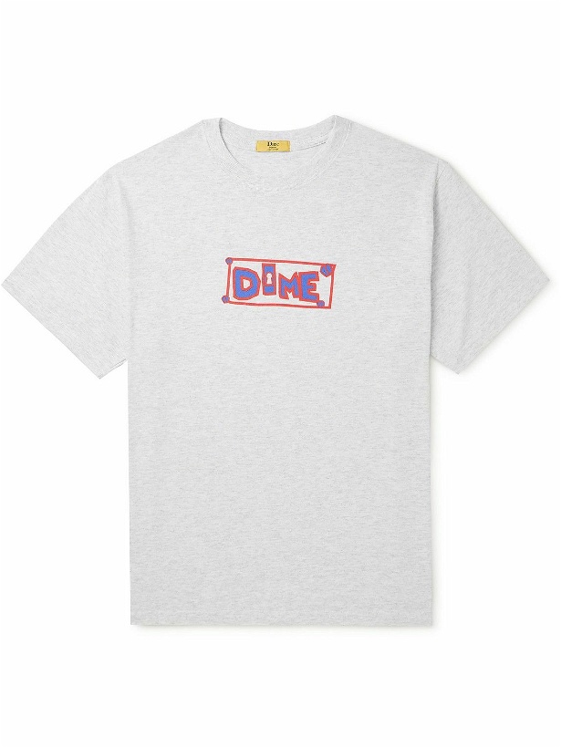 Photo: DIME - Logo-Print Cotton-Jersey T-Shirt - Gray