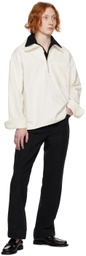 Factor's Black Pintuck Trousers