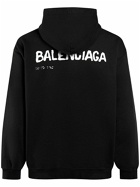 BALENCIAGA - Cotton Hoodie Sweatshirt W/ Logo