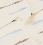 Jacquemus - Slim-Fit Striped Knitted Linen Shirt - White
