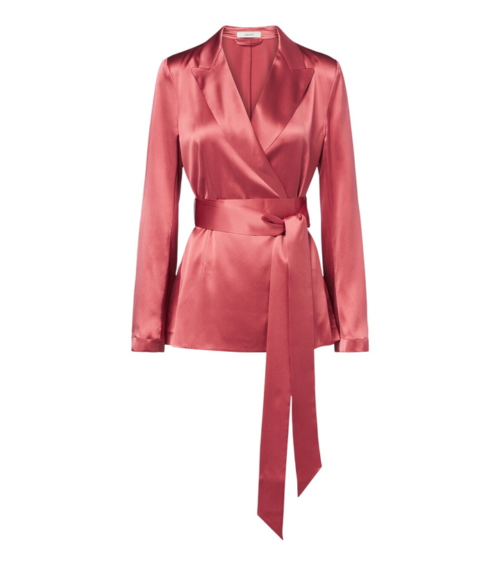 Photo: Joseph Archer belted silk satin jacket
