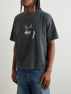 Remi Relief - Chef Cat Printed Cotton-Jersey T-Shirt - Black