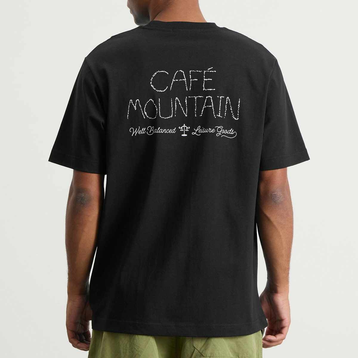 Café Mountain Men's WBLG Souvenir T-Shirt in Black